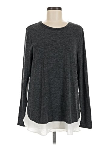 Ann Taylor LOFT Outlet Long Sleeve T-Shirt (view 1)