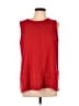 Maison Jules 100% Polyester Red Sleeveless T-Shirt Size XL - photo 1