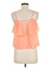 Paper Crane 100% Polyester Orange Tank Top Size M - photo 2