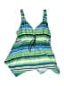 Catherines Stripes Blue Swimsuit Top Size 18 - photo 1
