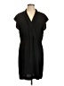 Halogen 100% Polyester Solid Black Casual Dress Size L - photo 1