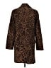 Sofia Cashmere Animal Print Brown Wool Coat Size 4 - photo 2