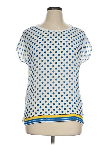 Blue Les Copains Short Sleeve Top (view 1)