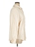 Topshop 100% Viscose Solid Ivory Long Sleeve Button-Down Shirt Size 14 - photo 4