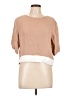 Sandro 100% Viscose Tan Short Sleeve Blouse Size Lg (3) - photo 1
