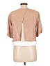 Sandro 100% Viscose Tan Short Sleeve Blouse Size Lg (3) - photo 2