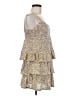 Altar'd State 100% Polyester Stars Gold Cocktail Dress Size M - photo 4