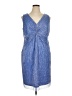 Connected Apparel Blue Cocktail Dress Size 14 - photo 1