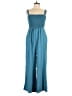 Unbranded 100% Polyester Solid Teal Jumpsuit Size XL - photo 1