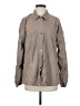 Athleta 100% Nylon Brown Long Sleeve Button-Down Shirt Size S - photo 1
