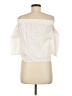 Mango 100% Cotton Ivory 3/4 Sleeve Blouse Size 6 - photo 2