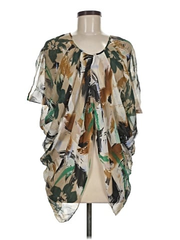 Poleci Short Sleeve Silk Top (view 1)