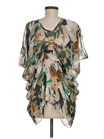 Poleci Short Sleeve Silk Top (view 2)