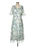 Perceptions 100% Polyester Ivory Cocktail Dress Size L - photo 1