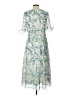 Perceptions 100% Polyester Ivory Cocktail Dress Size L - photo 2