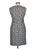 Charter Club 100% Polyester Houndstooth Black Cocktail Dress Size 10 Petite - photo 2