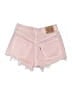 Levi's 100% Cotton Hearts Pink Denim Shorts Size 26 waist - photo 2