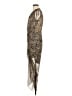 Veronica Beard 100% Silk Animal Print Brown Cocktail Dress Size 6 - photo 5