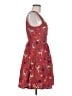 ModCloth 100% Cotton Hearts Red Casual Dress Size M - photo 4