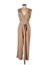 Nina Leonard Solid Tan Jumpsuit Size XL - photo 1