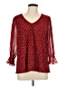 Cato Red 3/4 Sleeve Blouse Size L - photo 1