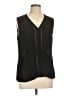Rose + Olive 100% Polyester Black Sleeveless Blouse Size L - photo 1