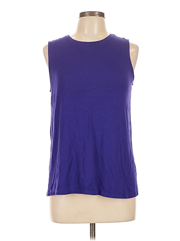 Pre-owned Nine West Sleeveless Top Purple Boatneck Tops