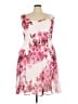 Connected Apparel 100% Polyester Floral Pink Cocktail Dress Size 20 - photo 1