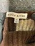 Moon River Color Block Brown Turtleneck Sweater Size XS - photo 7
