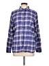 L.L.Bean 100% Cotton Plaid Blue Long Sleeve Button-Down Shirt Size L - photo 1