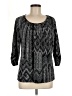 Sag Harbor Black 3/4 Sleeve Blouse Size M (petite) - photo 1