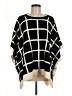 Club Monaco Checkered-gingham Black Poncho One size - photo 1