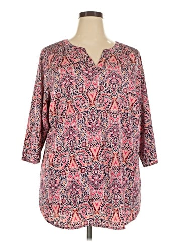 Croft & Barrow 3/4 Sleeve Blouse (view 1)