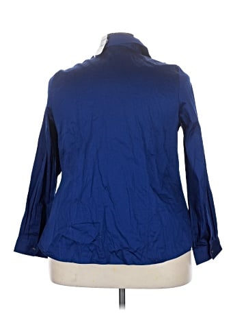 Lane Bryant 3/4 Sleeve Button-Down Shirt (view 2)