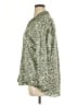 Zara Animal Print Green Long Sleeve Blouse Size XL - photo 5