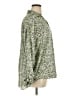 Zara Animal Print Green Long Sleeve Blouse Size XL - photo 4
