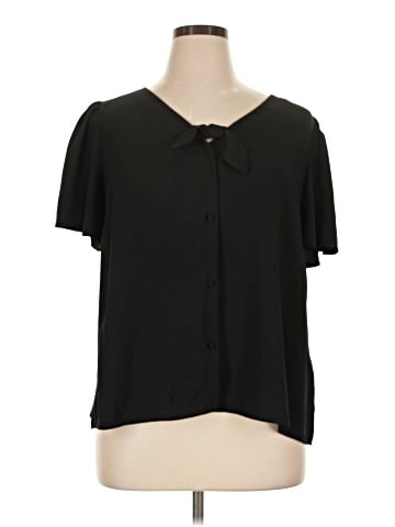 LC Lauren Conrad Short Sleeve Blouse (view 1)