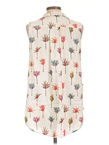 For Cynthia Sleeveless Button-Down Shirt (view 2)