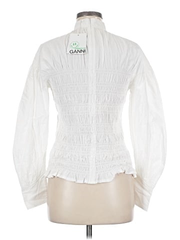 Ganni Long Sleeve Blouse (view 2)