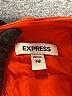 Express 100% Polyester Orange Casual Dress Size XXS - photo 4