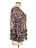 Verty Brown 3/4 Sleeve Blouse Size L - photo 4