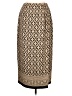 Chaus 100% Polyester Print Gold Formal Skirt Size 10 - photo 1