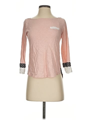 Little Yellow Button 3/4 Sleeve T-Shirt (view 1)