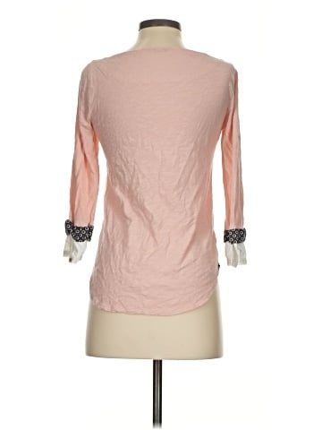 Little Yellow Button 3/4 Sleeve T-Shirt (view 2)