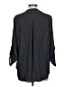 Lush 100% Polyester Polka Dots Black 3/4 Sleeve Blouse Size L - photo 2