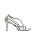 New York Transit Metallic Silver Sandals Size 7 - photo 1