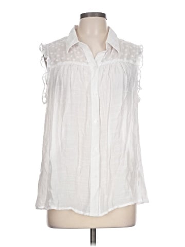 Allie & Rob Sleeveless Button-Down Shirt (view 1)