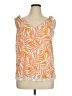 Fred David Orange Sleeveless Blouse Size XL - photo 1