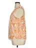 Fred David Orange Sleeveless Blouse Size XL - photo 5