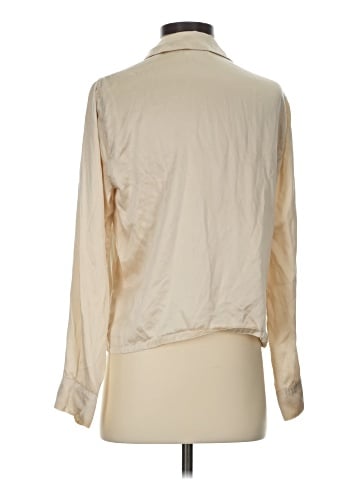 Reformation Long Sleeve Silk Top (view 2)